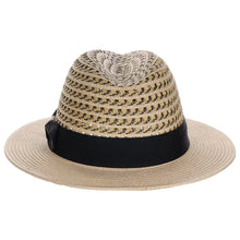 Load image into Gallery viewer, Scala Cabana Cove - Straw Fedora Hat