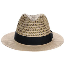 Load image into Gallery viewer, Scala Cabana Cove - Straw Fedora Hat