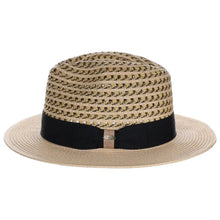 Load image into Gallery viewer, Scala Cabana Cove - Straw Fedora Hat
