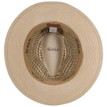 Load image into Gallery viewer, Scala Cabana Cove - Straw Fedora Hat