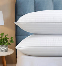 Load image into Gallery viewer, Set of 2 Machine Washable Down Alternative Bed Pillow with Cotton Cover - Queen