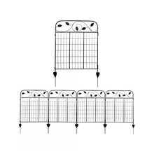 Load image into Gallery viewer, 4 Pack Steel Foldable Garden Fence Floral Staked Trellis Panel Animal Barrier