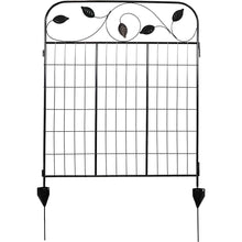 Load image into Gallery viewer, 4 Pack Steel Foldable Garden Fence Floral Staked Trellis Panel Animal Barrier