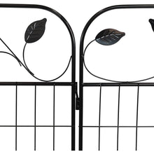 Load image into Gallery viewer, 4 Pack Steel Foldable Garden Fence Floral Staked Trellis Panel Animal Barrier