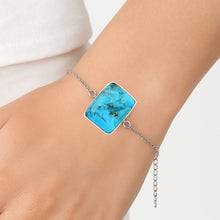 Load image into Gallery viewer, Natural Kingman Turquoise With Pyrite Bracelet B-1023 SDB2895