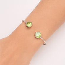 Load image into Gallery viewer, Natural Lemon Quartz Cab Cuff Bangle Bracelet B-1004 SDB3600