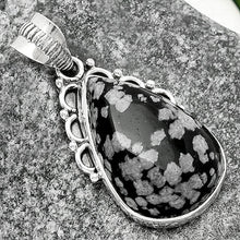 Load image into Gallery viewer, Natural Snow Flake Obsidian Pendant P-1085 SDP111995