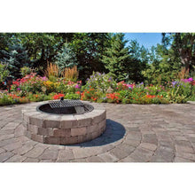 Load image into Gallery viewer, 48-in Outdoor Round Concrete Block Stone Fire Pit Kit with Cooking Grill Grate