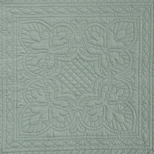 Load image into Gallery viewer, King Size 3 Piece Reversible Scalloped Edges Microfiber Quilt Set in Seafoam