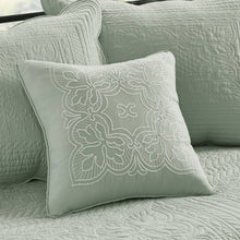 Load image into Gallery viewer, 6-Piece Farmhouse Seafoam Green Daybed Cover Bedding Set with Scalloped Edges