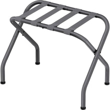 Load image into Gallery viewer, Sturdy Grey Metal Folding Luggage Rack