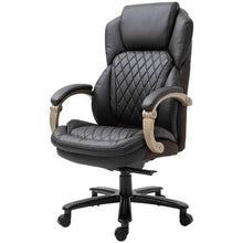 Load image into Gallery viewer, Brown Big and Tall Diamond Stitching Executive Adjustable Height Office Chair