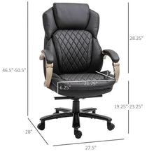 Load image into Gallery viewer, Brown Big and Tall Diamond Stitching Executive Adjustable Height Office Chair