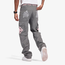 Load image into Gallery viewer, Sugarhill Darling Cargo Pants - Grey Grid