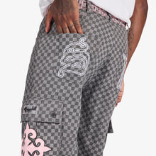 Load image into Gallery viewer, Sugarhill Darling Cargo Pants - Grey Grid