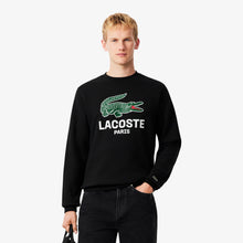 Load image into Gallery viewer, Lacoste Printed Crewneck Sweatshirt - Black