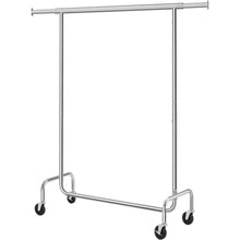 Load image into Gallery viewer, Heavy Duty Metal Tube Clothes Garment Rack on Wheels with 286 lb. Capacity