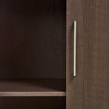 Load image into Gallery viewer, Bedroom Wardrobe Cabinet Storage Closet Organizer in Dark Brown Oak Finish