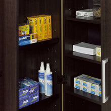 Load image into Gallery viewer, Multi-Purpose Living Room Kitchen Cupboard Storage Cabinet Armoire in Brown