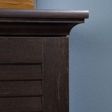 Load image into Gallery viewer, Multi-Purpose Wardrobe Armoire Storage Cabinet in Dark Brown Antique Wood Finish
