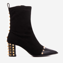 Load image into Gallery viewer, The Amethyst Studded Black Suede Leather Women’s Boot