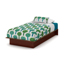 Load image into Gallery viewer, Twin size Platform Bed Frame in Royal Cherry Wood Finish