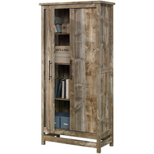 Load image into Gallery viewer, Farmhouse Storage Cabinet Wardrobe Armoire in Rustic Wood Finish