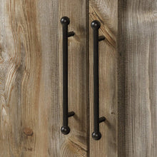Load image into Gallery viewer, Farmhouse Storage Cabinet Wardrobe Armoire in Rustic Wood Finish
