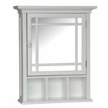Load image into Gallery viewer, White Bathroom Medicine Cabinet with Mirror