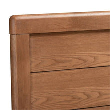 Load image into Gallery viewer, Queen size Farmhouse Headboard in Rustic Brown Walnut Wood Finish
