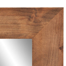 Load image into Gallery viewer, Set of 2 Modern Farmhouse Mirror Set Distressed Brown Wood Frame 31 x 24 inch