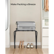 Load image into Gallery viewer, Set of 2- Sturdy Black Metal Folding Luggage Rack
