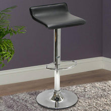 Load image into Gallery viewer, Modern Air-Lift Adjustable Bar Stools with Black PVC Seat