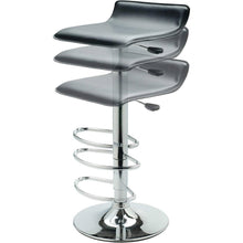 Load image into Gallery viewer, Modern Air-Lift Adjustable Bar Stools with Black PVC Seat