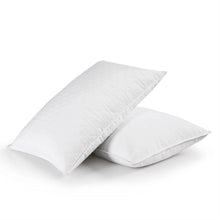 Load image into Gallery viewer, Set of 2 Machine Washable Down Feather Blend Pillow in Standard/Queen size