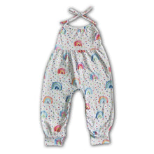 Load image into Gallery viewer, Rainbow backless baby girls jumpsuit
