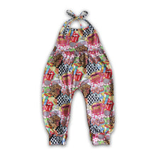 Load image into Gallery viewer, Retro tongue sleeveless jumper kids girls jumpsuit