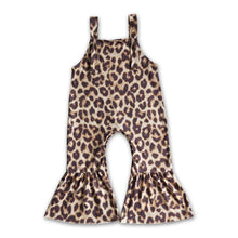 Load image into Gallery viewer, Leopard pants length baby girls fall jumpsuit