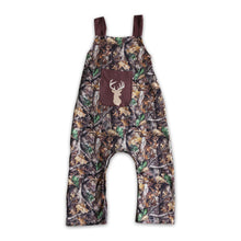 Load image into Gallery viewer, Deer pocket camo sleeveless baby boy romper