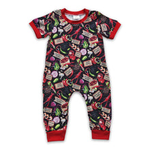 Load image into Gallery viewer, Short sleeves crawfish baby kids romper