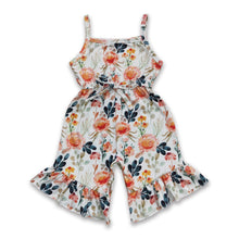 Load image into Gallery viewer, Sleeveless floral summer kids girls jumpsuit