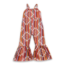 Load image into Gallery viewer, Aztec sleeveless western kids girls jumpsuit