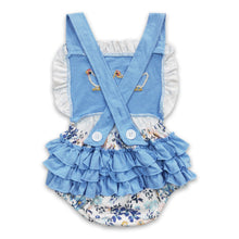 Load image into Gallery viewer, Chicken floral bummies baby girls romper