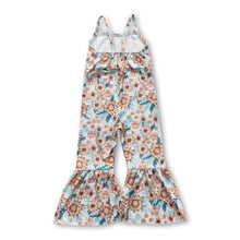 Load image into Gallery viewer, Floral sleeveless baby girls jumpsuit