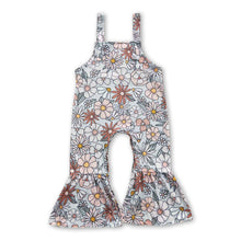 Load image into Gallery viewer, Sleeveless floral bell bottom baby girls jumpsuit