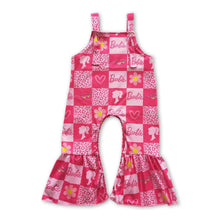 Load image into Gallery viewer, Sleeveless leopard flower patchwork party girls jumpsuit