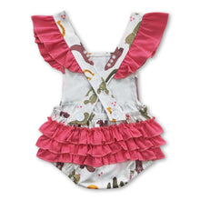 Load image into Gallery viewer, Cactus boots bubble baby girls western romper