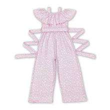 Load image into Gallery viewer, Sleeveless pink polka dots baby girls overalls