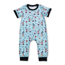 Load image into Gallery viewer, Short sleeves golf caddy baby boy romper