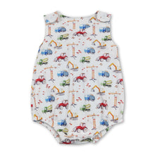 Load image into Gallery viewer, Sleeveless constructions baby boy summer romper